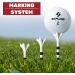 SAPLIZE Plastic Golf Tees Pack of 50 - Reducing Friction & Side Spin - 2-3/4 inch 4 Prong Tees - Buy Online on SooperMarket.com