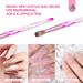 Saviland 5 PCS Kolinsky Acrylic Nail Brush Set - Professional Brushes for Acrylic Nails - Pink Nail Brushes for Acrylic Powder & Liquid Extension - Size 4/8/10/14/16 - Buy Online on SooperMarket.com
