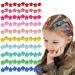 100 PCS Small Hair Clips for Girls  Mini Hair Claw Clips for Women  Tiny Hair Clips with Flowers  Girls Butterfly Hair Clips  Hair Accessories for Girls  Plastic Small Claw Hair Clips with 10 Colors 2