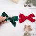 4Pcs Velvet Bow Hair Clips for Girls & Women, Christmas Hair Accessories in Red Green - 3.8 Inch - Buy Online on SooperMarket.com