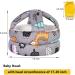Umtiti Baby Adjustable Safety Helmet with Knee Pads, Socks & Head Guard - Forest Gray Set - Buy Online on SooperMarket.com