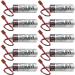 WELLVEUS 10 Pack ER6VCT 3.6V 2000mAh Battery with Small JAE Plug for Robot OTC ER6BWK67PT Battery ER6V/3.6V