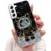 Tivenfezk Nadoli for Samsung Galaxy S21 Treibsand B r Astronaut Hidden Stand Shell caricature glitter astronaut stand soft silicone bling cell phone case.