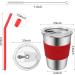 6 Pack 12oz Stainless Steel Spill Proof Kids Cups with Straws and Lids - BPA-Free, Unbreakable Toddler Tumbler for Water, Smoothies - Reusable Metal Sippy Mug for Child and Adult - Buy Online on SooperMarket.com