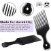 3-Piece Wide-Tooth Comb Set - Detangling Shower, Pick, & All-Purpose Combs | Anti-Static Carbon Fiber Tools for Thick, Curly, Afro Hair - Buy Online on SooperMarket.com