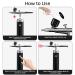 Handheld Airbrush Kit with Compressor - Cordless Mini Makeup Machine for Nail Art, Cake Decorating, Barber & Painting (Black) - Buy Online on SooperMarket.com