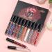 12pcs Matte Liquid Lipstick with Lip Plumper Makeup Sets - Halloween Cosplay Lip Gloss Set - Buy Online on SooperMarket.com