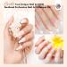 Saviland French Nails Stamp Kit - 10 Partly French Nail Stamps Gel Polishes Latex Band & Replaceable Head - Ideal for Stunning Nail Art - Buy Online on SooperMarket.com