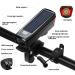 BURNINGSUN Bike Light Set & Horn - Solar Powered USB Rechargeable 4 Mode Headlight Taillight Combo for Cycling Safety + LED Speaker Bell - Buy Online on SooperMarket.com
