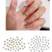 Unique Square Pointed Bottom Rhinestones For Nail Decoration Eye Catching Nail Accessories Square Pointed Bottom Rhinestones champagne big - Buy Online on SooperMarket.com