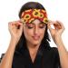 Haskirky Light Blocking Eye Mask - Breathable & Adjustable for Men and Women | Perfect for Travel, Yoga, Meditation, Office & Deep Sleep - Red Sunflower Design - Buy Online on SooperMarket.com
