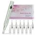 TBPHP Dermapen M1 Upgraded Electric Wireless Beauty Pen LCD Screen with 12 Replacement Cartridges (Silver)