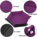 SIQUK Double Sided Dice Tray - Folding Hexagon PU Leather and Velvet Holder - Buy Online on SooperMarket.com
