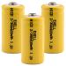 Exell Battery (3-PACK) 1.2V 2/3 AA 400mAh NiCD Rechargeable Button-Top Battery Compatible with Dust Busters electric mopeds meters RC devices electric tools