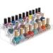 AYNEFY nail polish stand Three layers acrylic clear nail polish storage makeup display stand organizer holder 31x13.3x11cm 3 couche