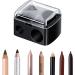5 Pack Professional Dual Makeup Pencil Sharpener - Multi-Sized for Eyebrow, Lip, and Eyeliner Pencils - Buy Online on SooperMarket.com