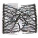 Salmue Hair Combs with Elastic by HairZing - Double Comb for Thick Hair - Magic Easy Beads - Stretchy Hairpin for Women & Girls - Black - Buy Online on SooperMarket.com