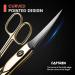 Cuticle Scissors Precision Manicure Beauty Nail Scissors for Small Children Cuticle Nipper Professional Stainless Steel Scissors for Men Women 3.7 Inch Gold - Buy Online on SooperMarket.com