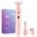 Electric Shaver for Women, EESKA 3-in-1 Electric Razor for Women Painless Bikini Trimmer, Women Hair Trimmer Body Hair Removal for Legs, Arms Bikini, IPX7 Waterproof Wet & Dry Use, Type C USB Recharge Pink