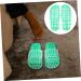 MAGICLULU 2 Pairs Slippers Quick Drying Shower Slippers Green Home Indoor Slippers Non Dorm Shoes Gym Foot Spa Soak Tub Shower Footware Massaging Travel Pvc Household Plastic Barrel 28x10.3cm 11x5pcs Greenx5pcs - Buy Online on SooperMarket.com