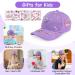 AOMIG DIY Adjustable Baseball Cap Craft Set for Girls - 10 Self-Adhesive Glitter Stones - Perfect Gift for Ages 4-11 - Purple Sun Hat - Buy Online on SooperMarket.com
