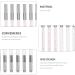 NOLITOY Makeup Gadgets 10pcs Pencils Makeup Tools Heads Tool Double Tattooing Needle Manual Long Pencil Eyebrow Pens End - Buy Online on SooperMarket.com