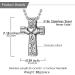U7 Women's Cremation Urn Necklace - Celtic Knot Dog Feet Wings & Crucifix - Stainless Steel Cylinder Pendant - Fire Burial Jewelry - Buy Online on SooperMarket.com