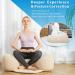 Inflatable Large Meditation Cushion - Washable Cover - Floor Pillow for Yoga & Meditation - Ideal Seating for Adults - Buy Online on SooperMarket.com