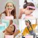 Spa Terry Cloth Headband Set for Women - Pink & Light Green | Bubble Skincare Headband with Face Wash Wristbands| Soft & Puffy Makeup Headband - Great Gift Idea - Buy Online on SooperMarket.com