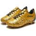 Buy Epimeno Soccer Shoes for Young Girls | Outdoor Firm Ground Cleats | Gold Metallic | Perfect for Children & Adolescents | EU Size 30 - Buy Online on SooperMarket.com