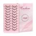 Cuckoo DIY Eyelash Extension Individual Lash 100 Clusters Volume Lashes Set  3D Effect Glue Bonded Band Individual Lashes  False Eyelashes Extension Natural Look