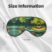 Lake with Boats Canoes Soft Sleep Eye Mask - Breathable Travel Eye Patch for Women | Relax & Unwind - Buy Online on SooperMarket.com