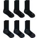 Hanes Men's X-Temp Performance Crew Socks 6-Pack - Size 6-12, Black Color - Buy Online on SooperMarket.com
