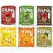 Frubis Tasty Bits Of Crispy Fruit Snacks | Red Apple | Green Apple | Apple and Cinnamon | Pear | Mango | Pineapple - 6 Pack