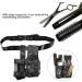 Professional Hair Care Styling Tools Waist Bag - PU Leather Hairdressing Pouch for Barber Scissors and Combs with Removable Belt (Black) - Buy Online on SooperMarket.com