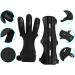 MARRTEUM 2 Pcs Archery Glove & Arm Guard Kit - Leather PU Bracer Three Finger Guard Set for Men, Women & Youth - Buy Online on SooperMarket.com
