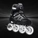 KIKSTYO Adjustable Inline Skates | Full Light Up Wheels | X-Large Size | Black Roller Skates for Kids, Adults, Women, and Boys - Buy Online on SooperMarket.com