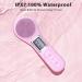 Face Scrubber Brush - Electric Silicone Sonic Facial Cleansing Brush with LCD Rechargeable & Waterproof for Deep Cleansing - Thermal Massager for Men & Women - Pink - Buy Online on SooperMarket.com