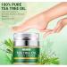 Tea Tree Oil Foot Cream Foot Balm for Cracked Dry Feet Athletes Foot Nail Fungus Hydrates and Moisturizes Callused Feet - Heel Cream All Natural Foot Cream Hand Cream - Helps Soothe Irritated Skin - Buy Online on SooperMarket.com