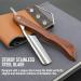 Stainless Steel Cut Throat Razor Kit for Men - Single Edge Shaving Blades Ideal for Barber, Home & Salon Use - Straight Razor Gift Set - Buy Online on SooperMarket.com