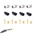 Hydraulic Disc Brake Service Kit Including Sleeve nuts, Rubber Covers, Brass Olives and Barbed Fittings for Shimano BH59 / BH90, AVID SRAM, Magura Hose, Pack of 4 sets (for BH90)