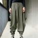 Mens Casual Elastic Waist Yoga Harem Pants - Army Green X-Large - Buy Online on SooperMarket.com