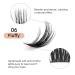 72 Pcs C Curl 8-16mm Lash Clusters DIY Eyelash Extensions - Professional Reusable Makeup for Self-application - Buy Online on SooperMarket.com