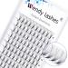 Premade Volume Fans Eyelash Extensions 10D Short Stem Volume Lash Extensions C/D Curl 0.07mm Thickness 12mm Premade Fanned Lash Fans Russian Eyelashe(10D-07-D 12mm)
