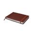 Linden Art Watercolor Journal, 140 lb (300 GSM), 64 Cold Pressed 8.5"x5.5" Pages, Watercolor and Mixed Media Travel Journal, Brown PU Leather Hard Cover