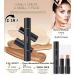 Go Ho 2 Colors Contour Stick - 2 in 1 Double-sided Concealer Stick Highlighter | Long-lasting Waterproof 3D Face Makeup Cream | 01# Ivory and Dark Brown - Buy Online on SooperMarket.com