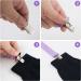 PEUTIER 4pcs Mitten Clips and Hat Clip Elastic Stainless Steel Winter Glove Clips Glove Attachment Clips Mitten Holder String Attachment Straps for Toddlers Kids Adults Purple - Buy Online on SooperMarket.com
