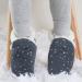 Dotty Fish Suede Baby Slippers | Warm Fleece Lined Infant Toddler Shoes | Non-Slip Soft Sole Boys Girls | Silver Stars 0-6 Months - 5-6 Years - Buy Online on SooperMarket.com
