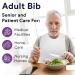 ProHeal Overhead Disposable Adult Bibs 100 Pack - Absorbent Tissue Front, Water Resistant - Buy Online on SooperMarket.com