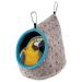 MEWTOGO Winter Warm Bird Nest, Bird Bed for Cage with Fixable Opening to Keep Shape, Plush Snuggle Parrot House for Parakeets Macaws African Grey Cockatoos Amazon Parrot
